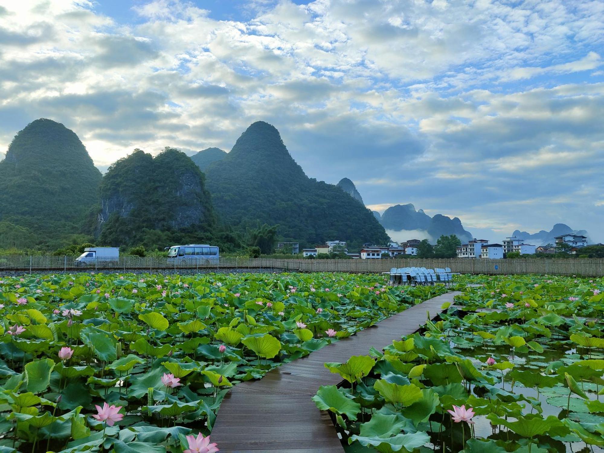 Affittacamere Yangshuo Tea Cozy--One Way Free Pick Up From Airport Or Ts 4 Nights Esterno foto